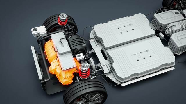 Electric vehicle battery pack and e‑motor assembly where ENRX induction heating can be applied for hardening, bonding and shrink‑fitting processes