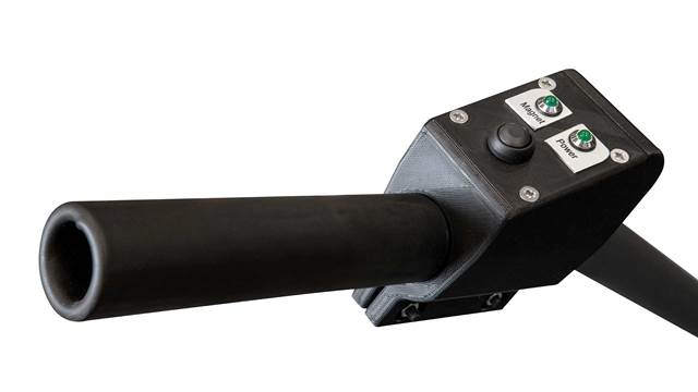 ENRX Terac induction heating tool head with integrated controls for precision straightening of steel structures