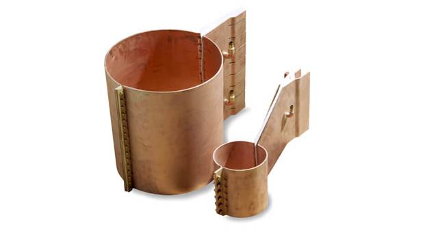 Copper tube welding coils designed by ENRX for high‑frequency induction welding applications