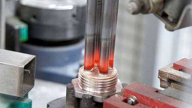 Heating element tubes brazed using ENRX induction heating for uniform, high-quality joints