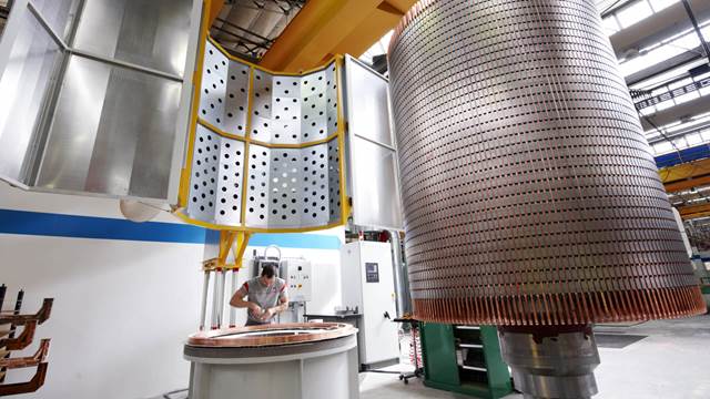 Short‑circuit rings heated with ENRX induction coil for precision brazing on motor rotor assembly