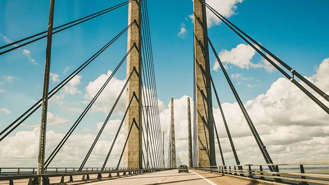 Bridge infrastructure illustrating maintenance applications supported by induction heating technology