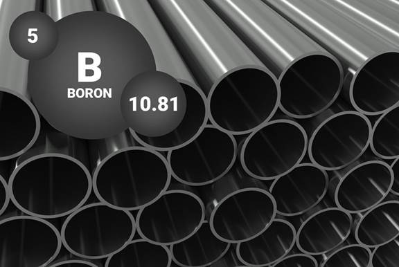 Boron steel tubes illustrating material properties relevant to induction tube welding and advanced welding challenges addressed by ENRX.