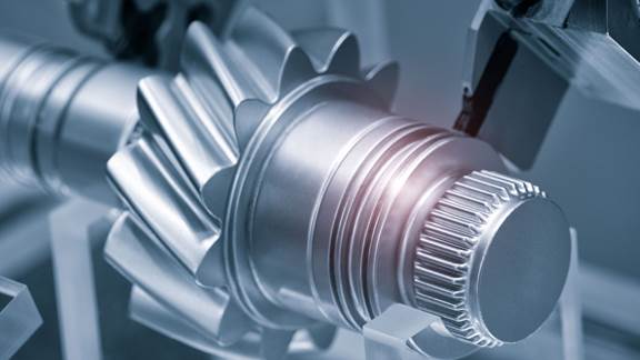Precision‑machined gear component where ENRX induction heating is used for tempering of hardened workpieces to achieve optimal strength and toughness