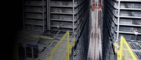 ENRX automated warehouse management system using inductive power transfer for high-speed and contactless material handling