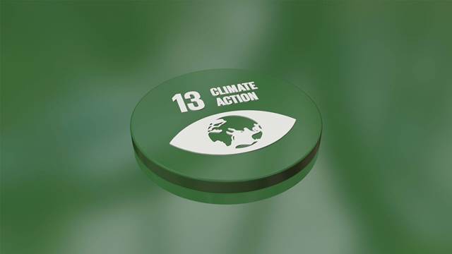 国連持続可能な開発目標（SDG）13のアイコン「気候変動に具体的な対策を」―誘導加熱技術を通じて産業界の二酸化炭素排出量削減に貢献するENRXの取り組みを象徴しています。