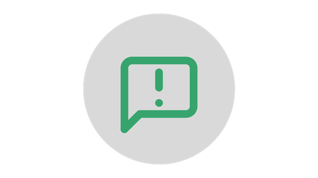Green chat bubble icon representing ENRX sales and customer inquiries.