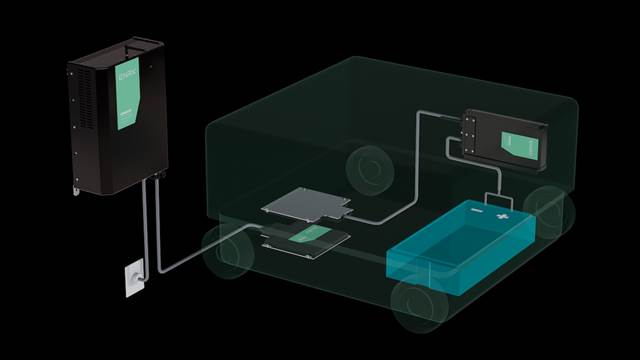 ENRMOVE Wireless inductive charging for forklifts, AGVs, and mobile robots, ensuring seamless 24/7 operations without cables or downtime. 