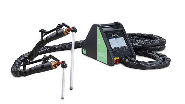 ENRX bolt‑heating equipment with handheld induction tools for controlled thermal expansion