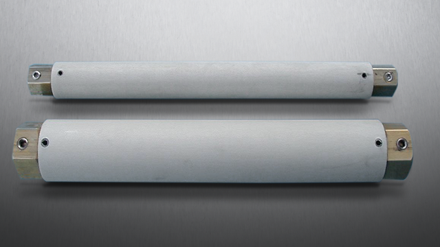 ENRX integral mandrel impeder with stainless steel tie rod, ferrite core and protective outer cover for efficient I.D. scarfing and bead rolling in tubing up to 3 inches.