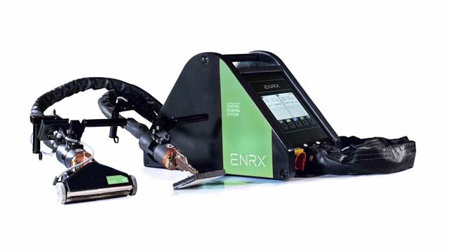 ENRX handheld coating removal system with induction-based stripping tools for safe and efficient surface preparation