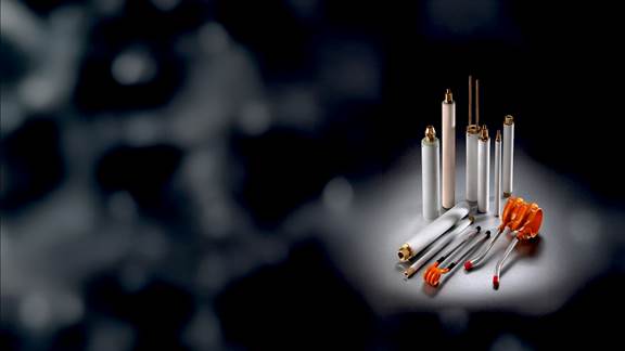 Induction tube welding line with ENRX consumables including impeders, coils and ferrite cores ensuring reliable weld quality and efficiency.