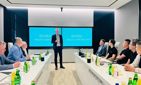 ENRX and Roctool teams meeting to strengthen partnership and discuss innovative induction heating and molding technologies