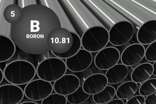 Tubes boron steel