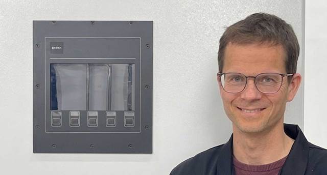 Erik Stjernholm Hoff, ENRX R&D Engineer, working on high-precision control systems .