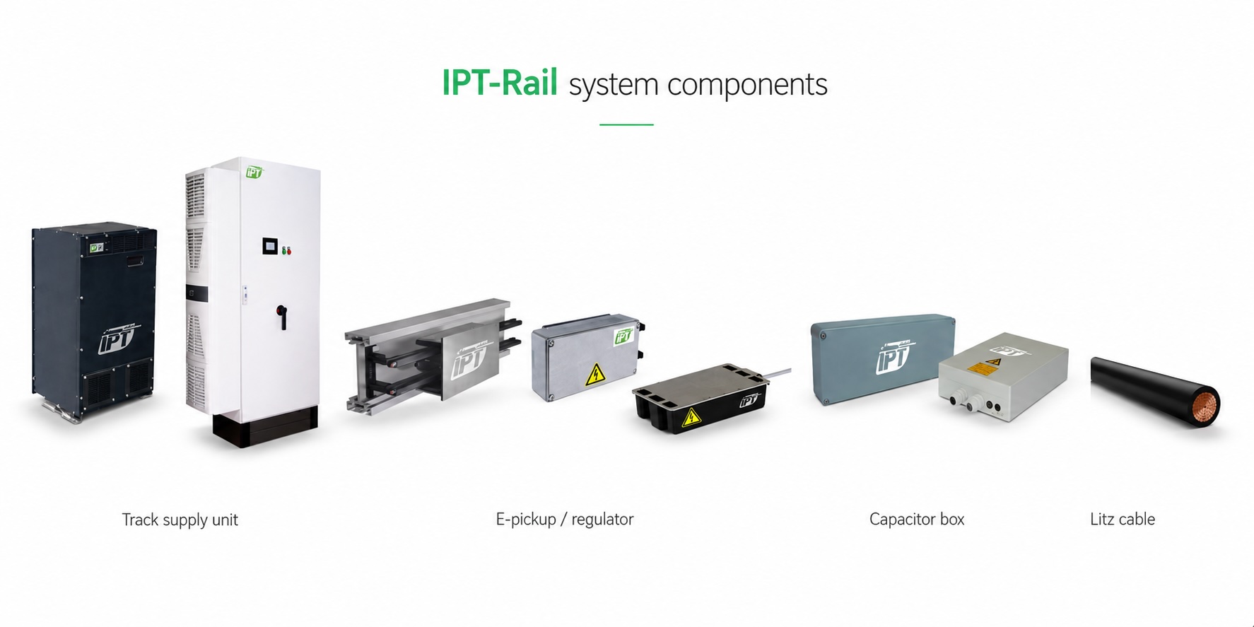 IPT system Rail components